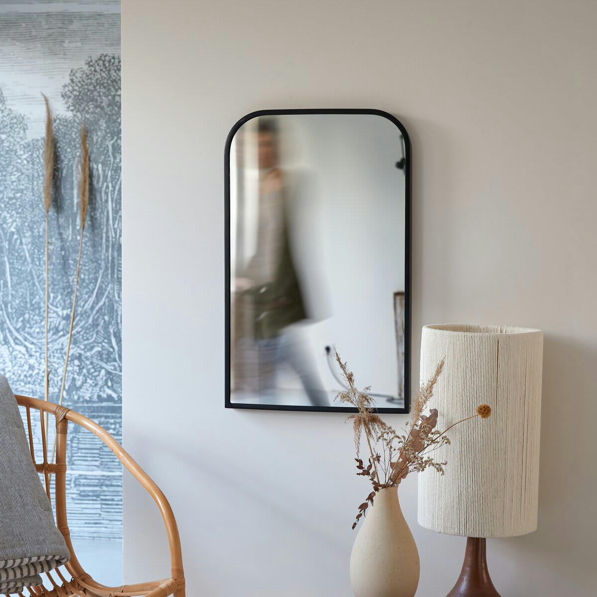 NORDIC - Miroir déco en métal 80x50 cm