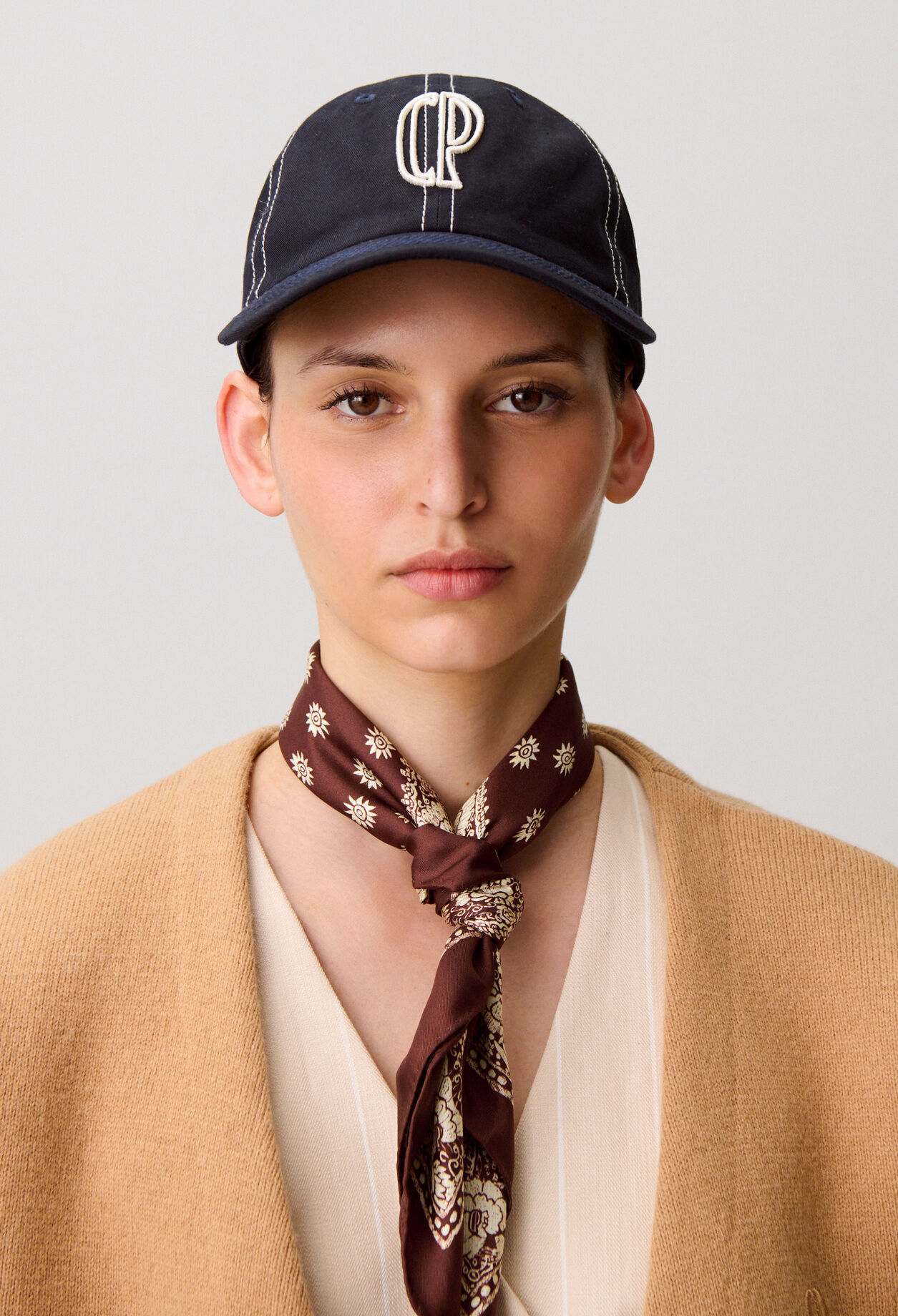 Casquette broderie monogramme CP