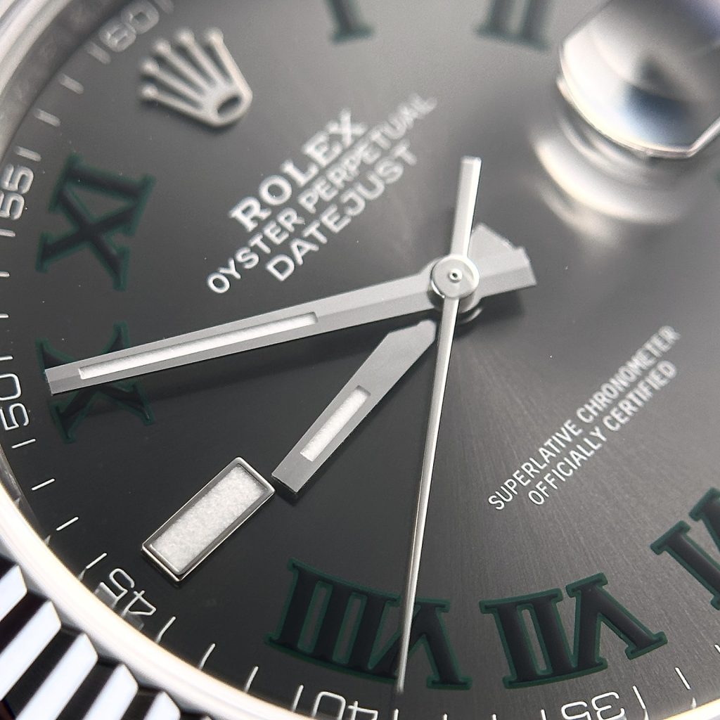 Rolex Datejust 126334 904L Steel Wimbledon Grey Dial 41mm Jub Super Clone