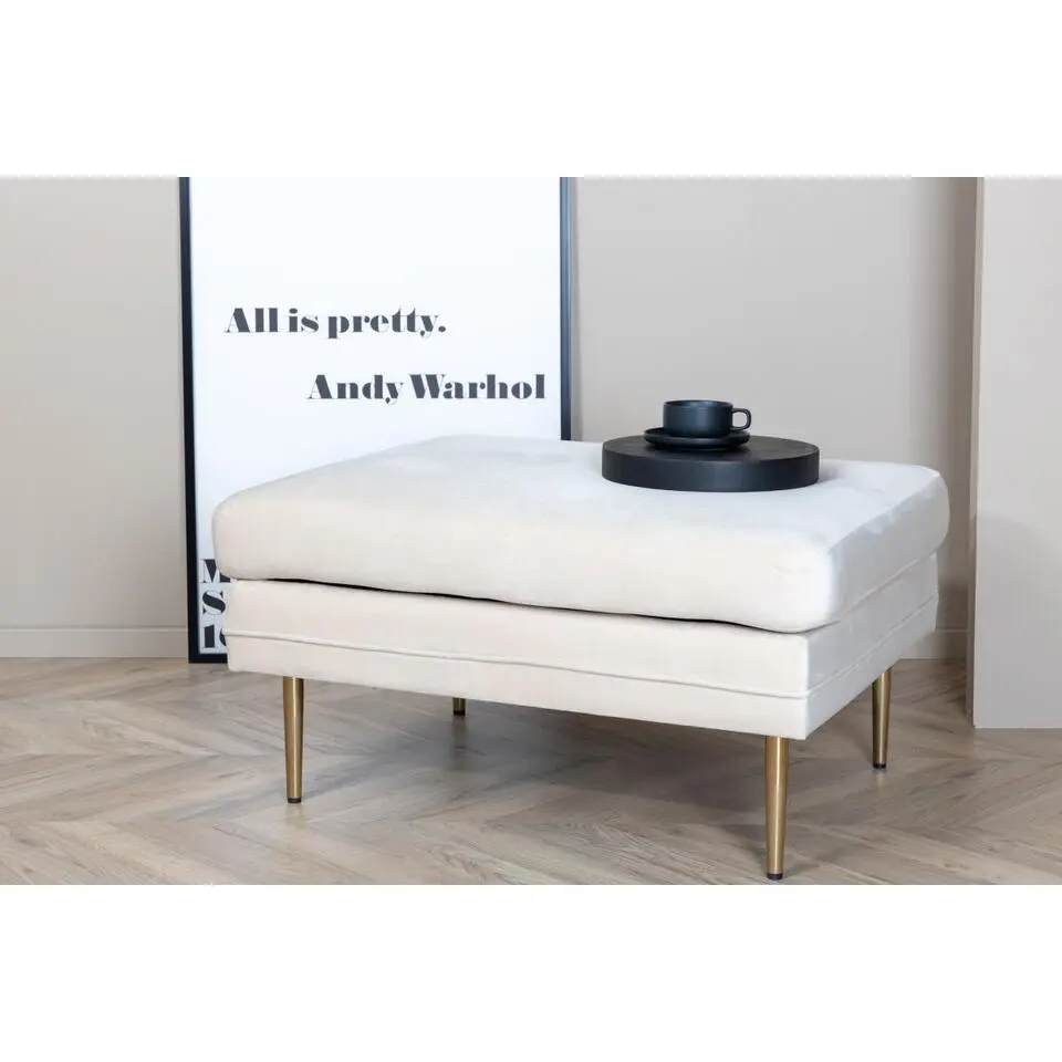 Svea - Tess hocker - velvet - beige