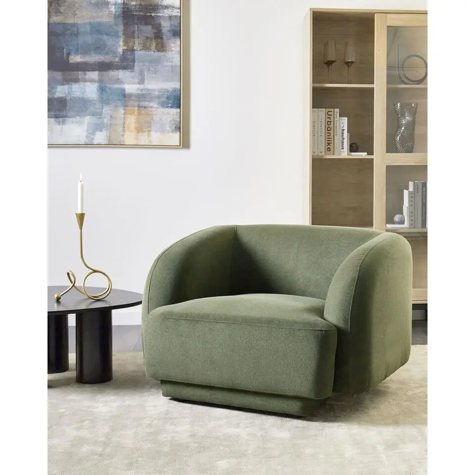 SKJANES - Fauteuil - Groen - Polyester