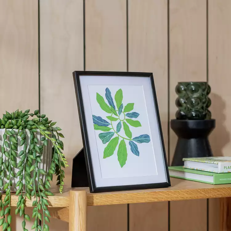 Habitat Skinny Black Metal Picture Frame - 5x7"