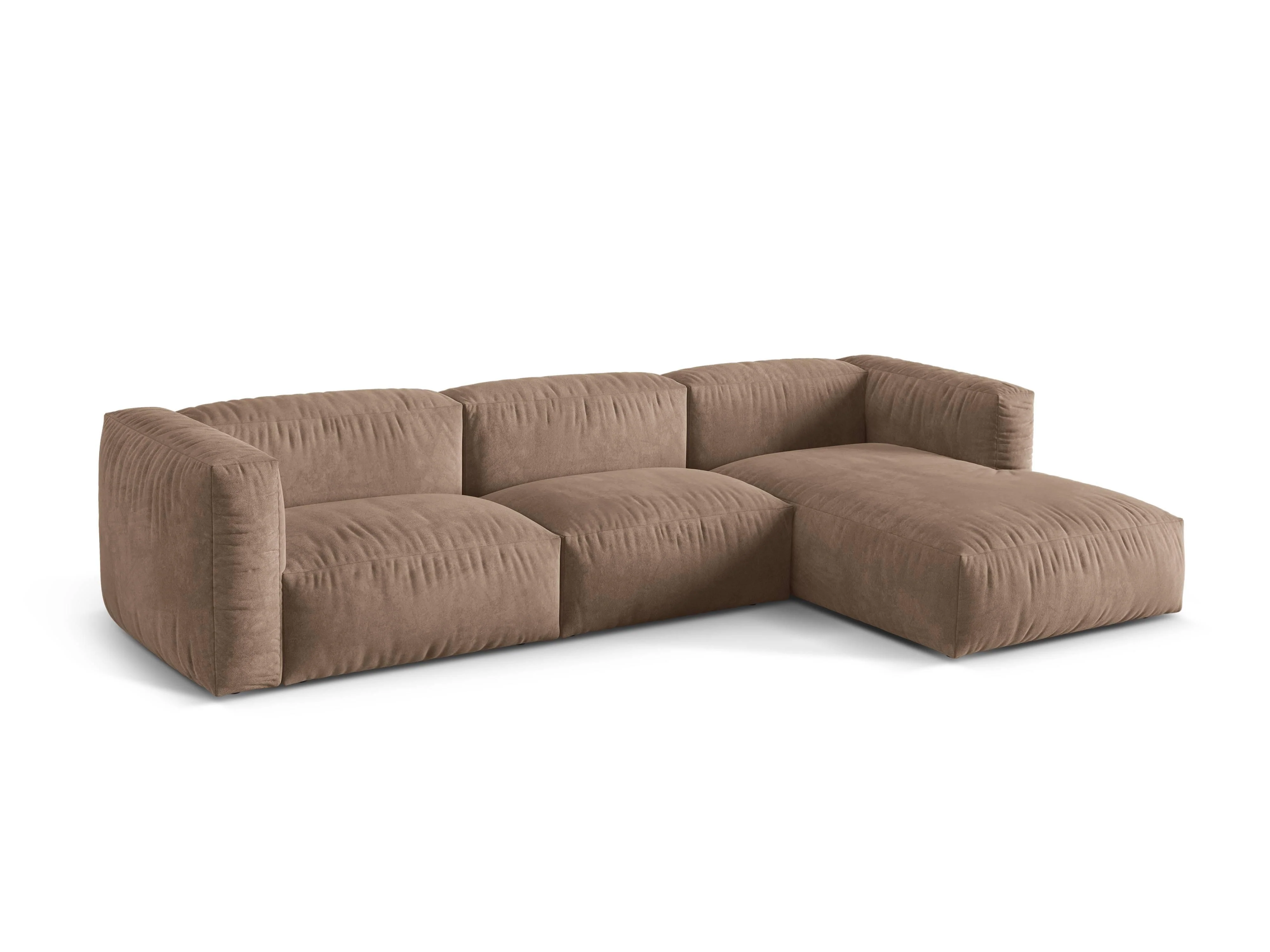 3-zits hoekbank Martina rechts velvet