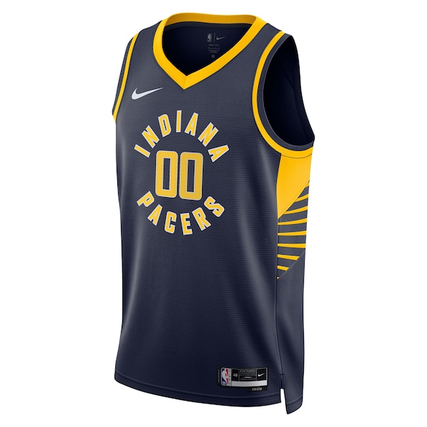 Indiana Pacers Nike Unisex 2025 NBA Finals Patch Custom Swingman Jersey - Navy - Icon Edition
