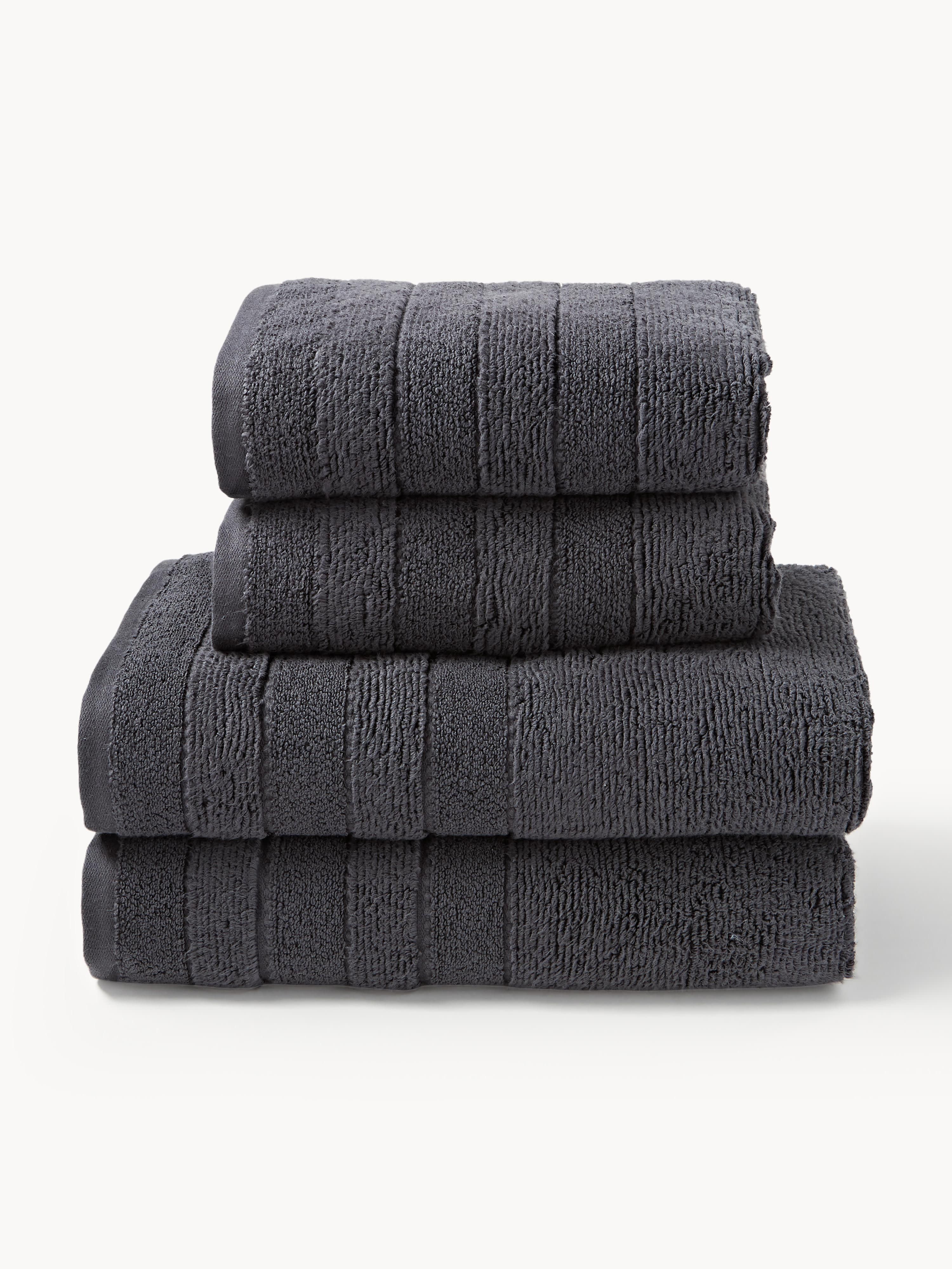 Handtuch-Set Luxe mit Streifenbordüre, in verschiedenen Setgrößen