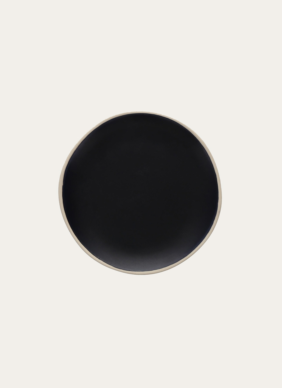 ASSIETTE à DESSERT EN GRÈS Noir
