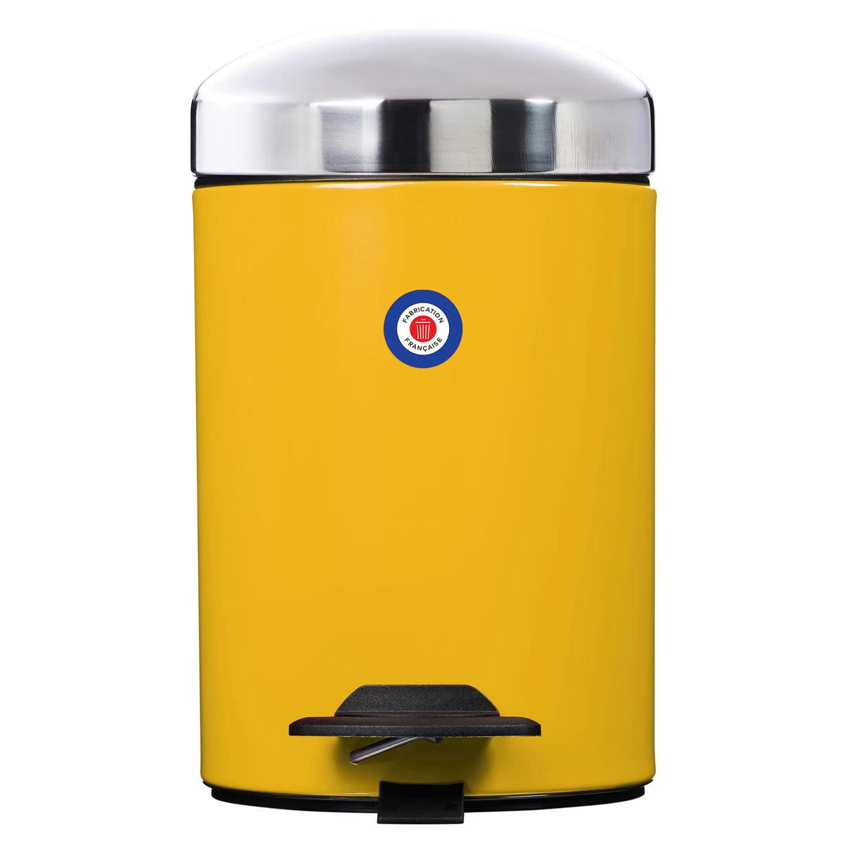 BONNY - Poubelle 3L en Métal Jaune moutarde