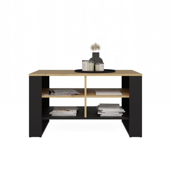 Stolik kawowy ława Modern 4P dąb artisan czerń