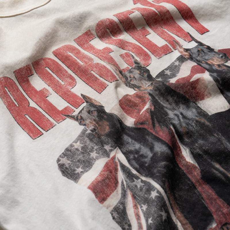 Represent Dream On Tour Tee - Washed Ecru