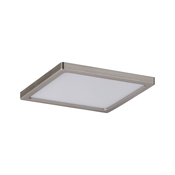 Panneau encastré LED Areo IP44 carré 120x120mm 6,5W 418lm 3000K Nickel mat gradable