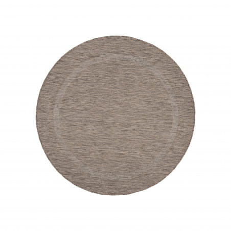 Dywan zewnętrzny Relax ramka brązowy 120 cm x 120 cmkoło