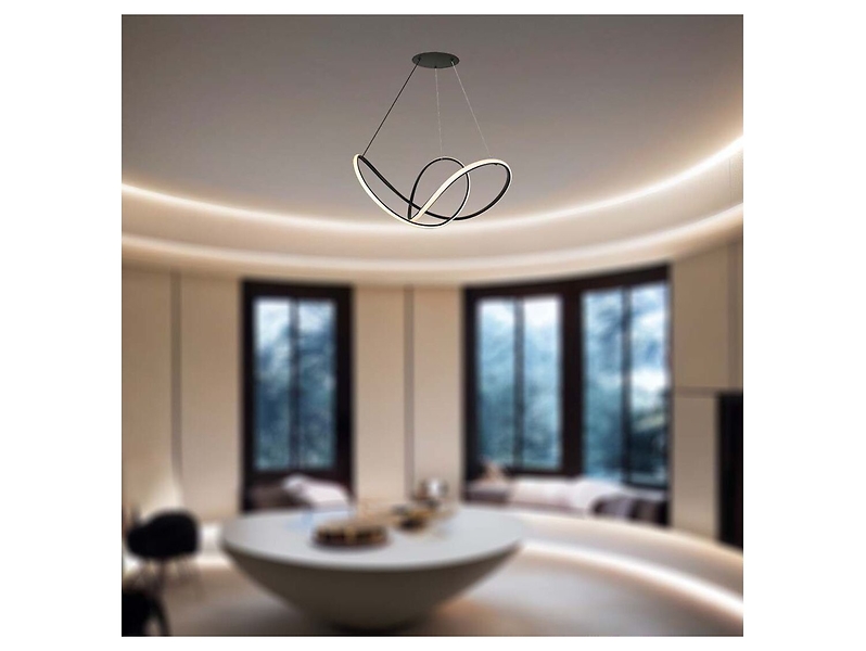 Lampa wiszącaVT-7919 LED metalowa czarna