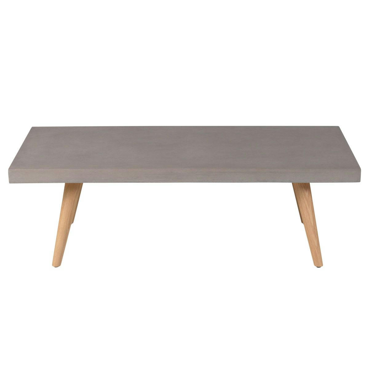 ALVA - Table basse rectangulaire 120 cm en béton
