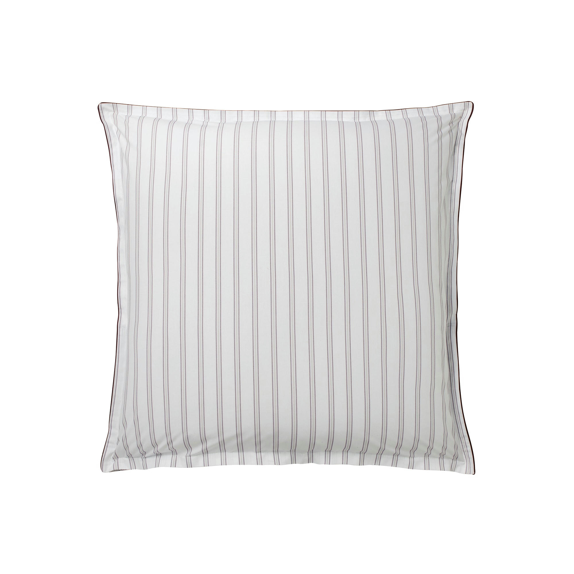 ROUTES DE LA SOIE - Taie d'oreiller en percale de coton bordeaux 65x65