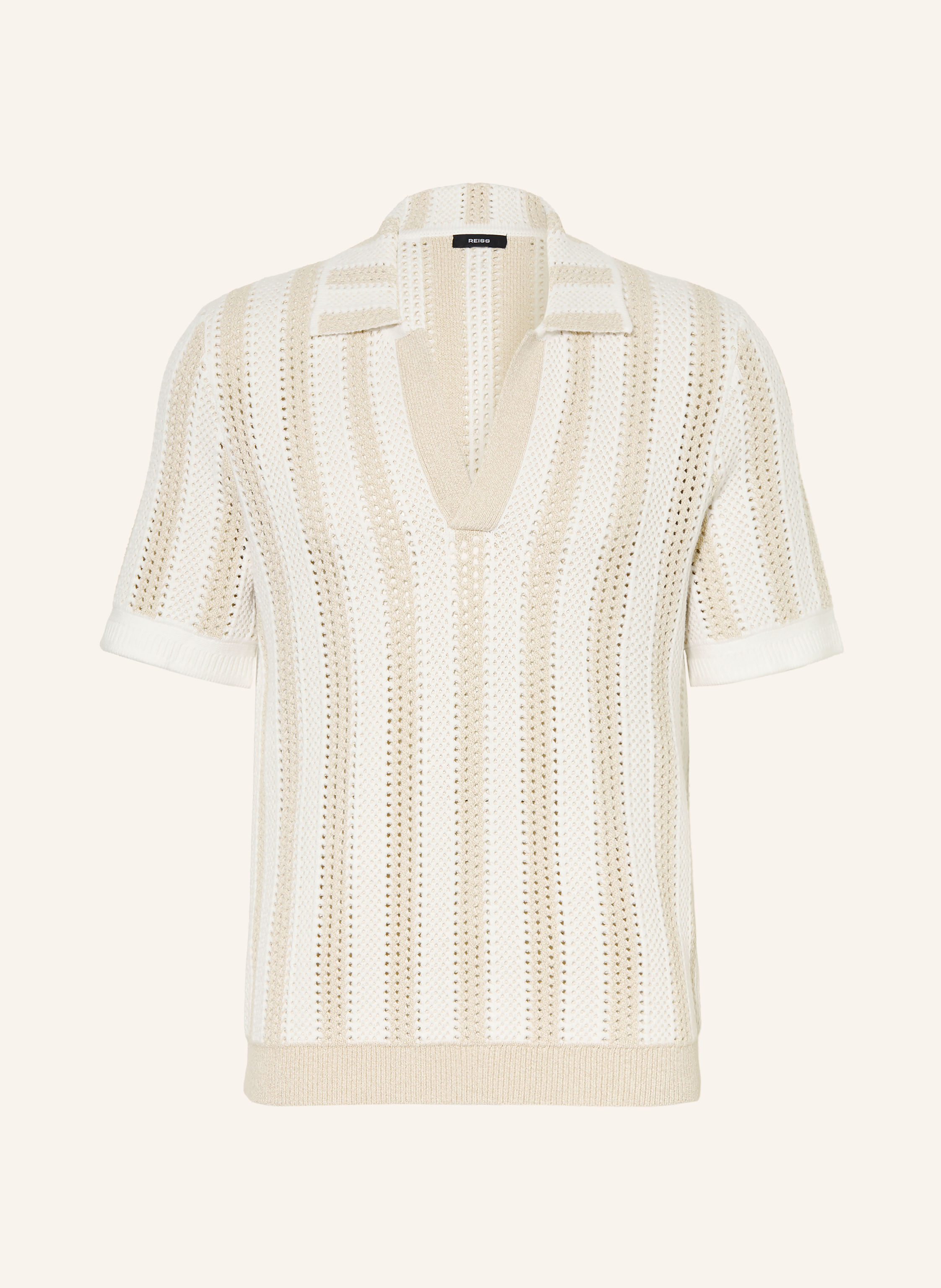 REISS Strick-Poloshirt GLOBE