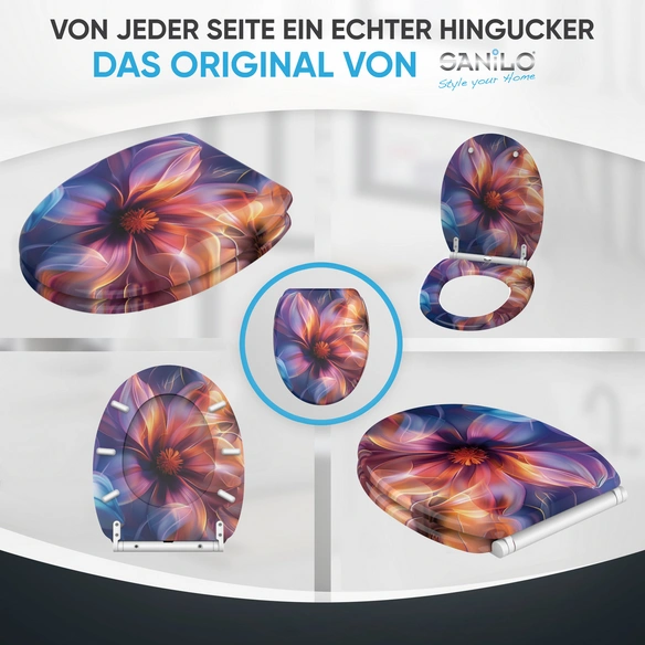 WC-Sitz »Nuvana«, mit Schnellverschluss, Lila , Oval
