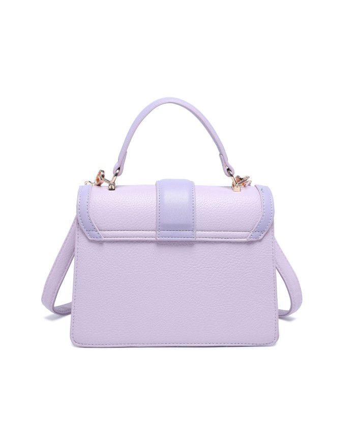 JFY Flap Top Handle Metal Push Lock Grab Bag