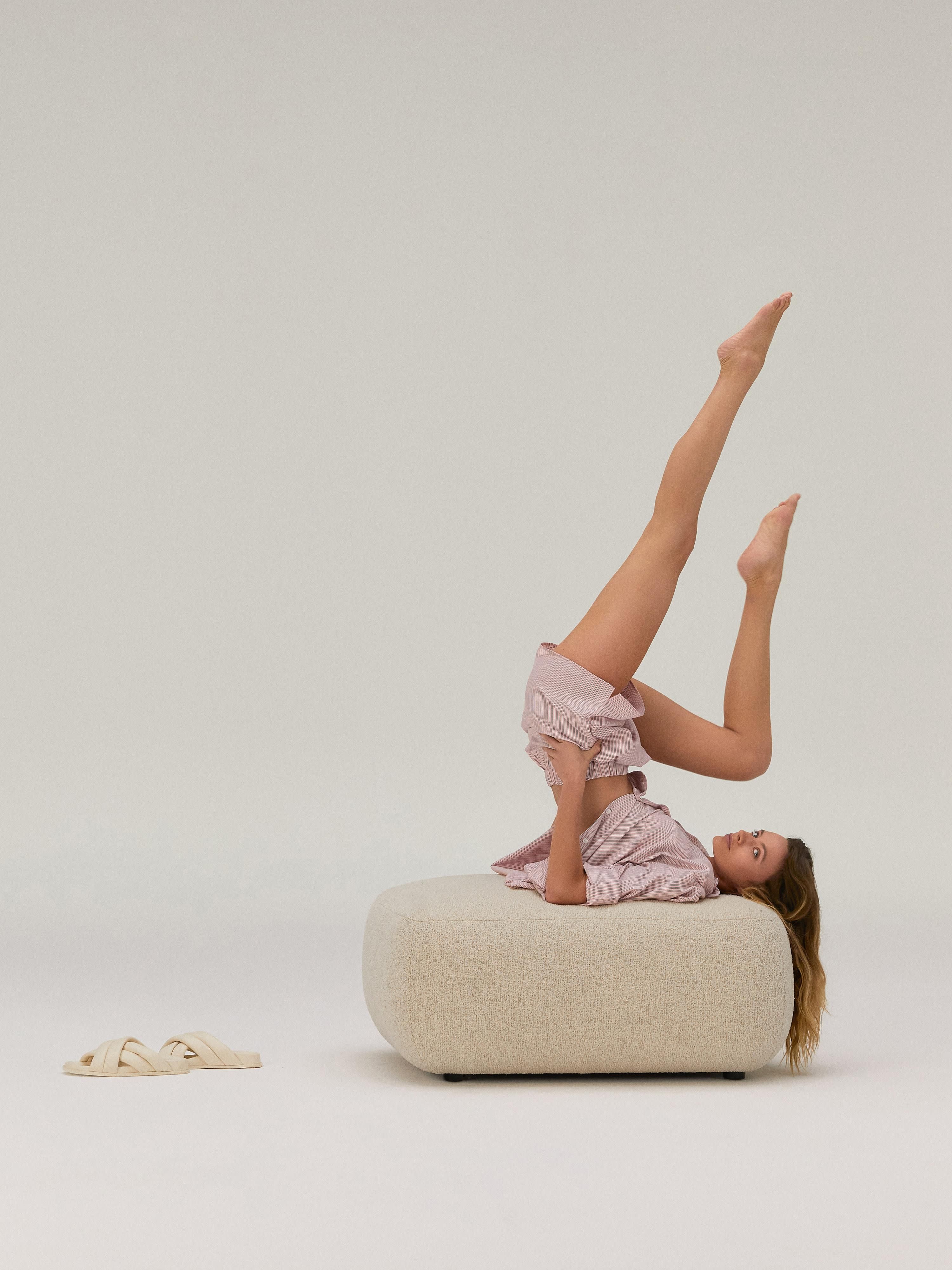 Bouclé-Hocker Sofia