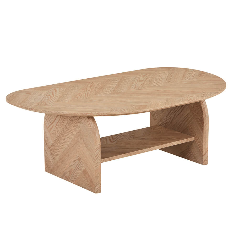 HOME DELUXE salontafel ovaal LIARA - 131 x 82 x 13 cm
