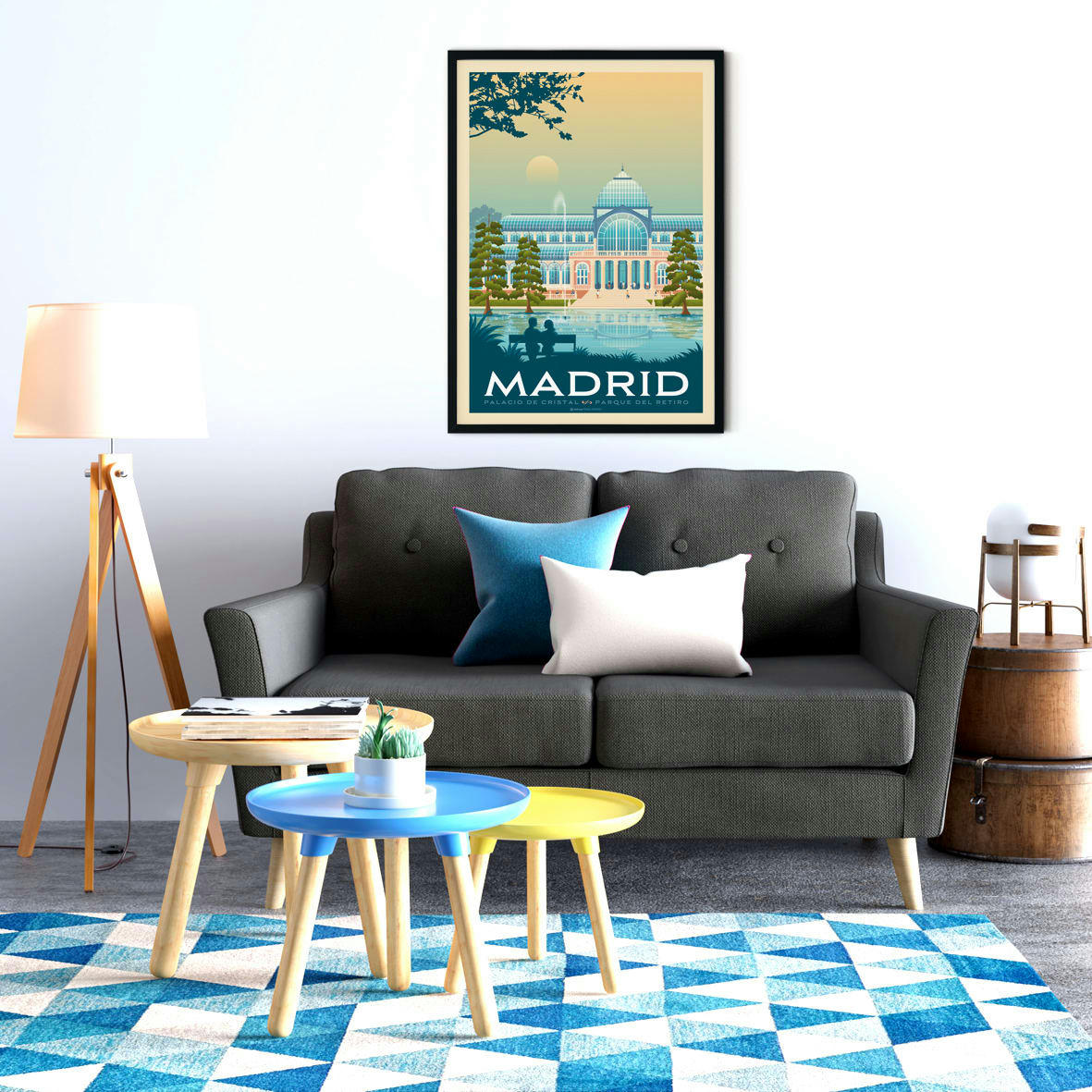 - Affiche Madrid  50x70 cm