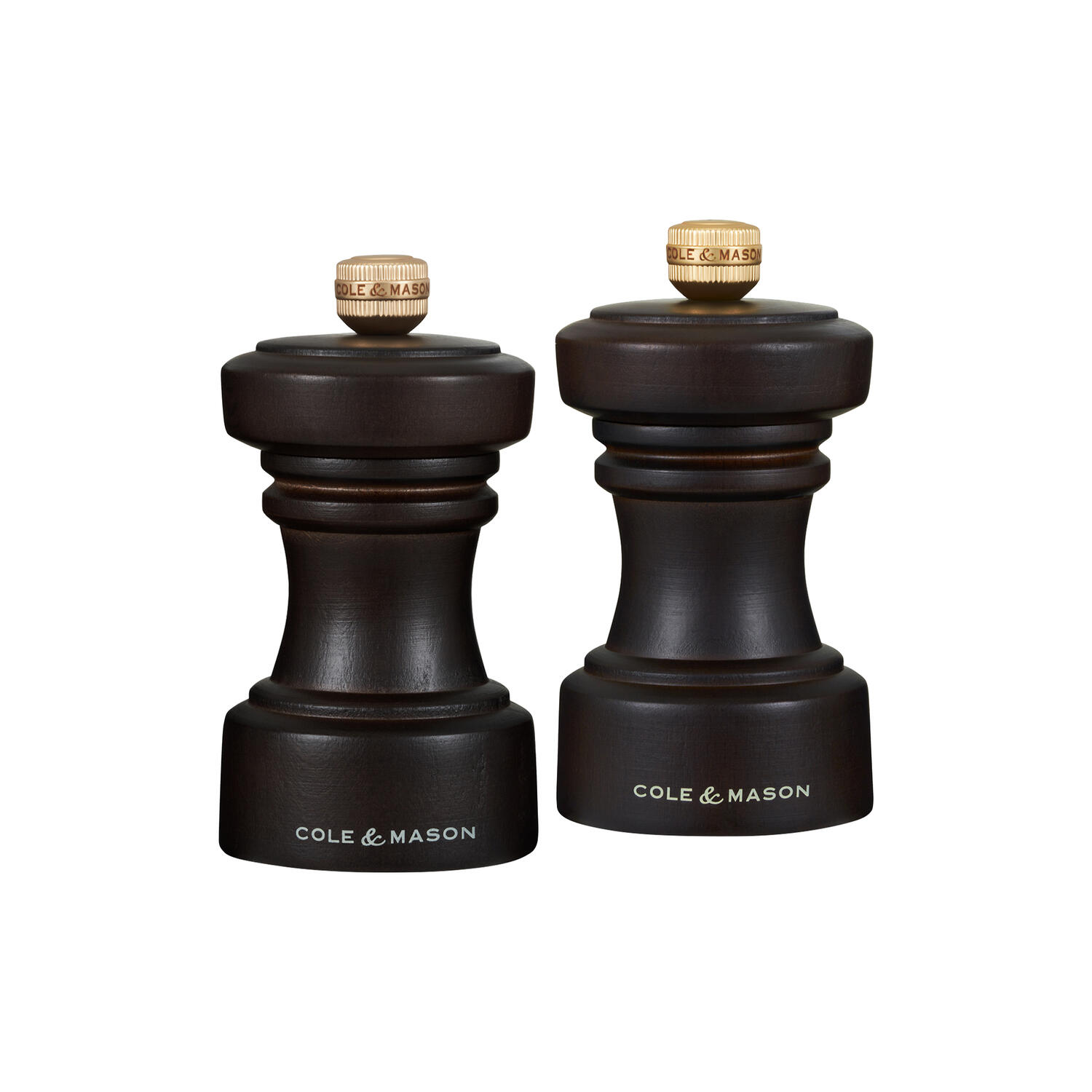 Hoxton Salt and pepper set, mørk brun