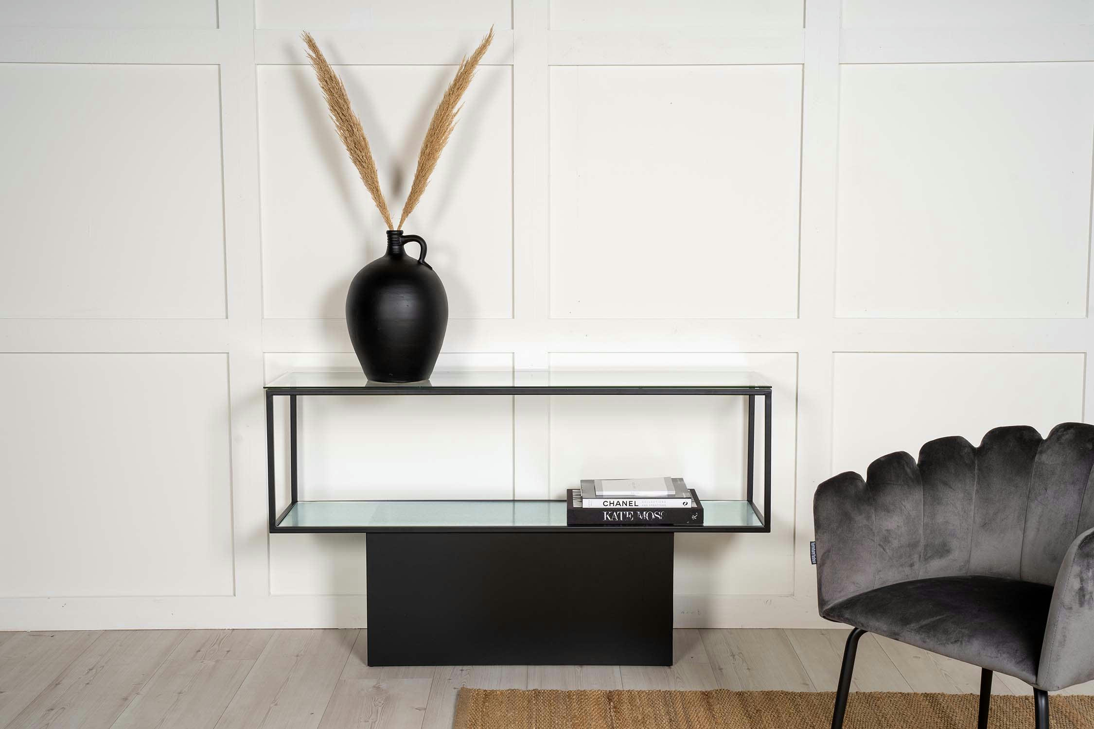 - Console en verre et acier maglehem