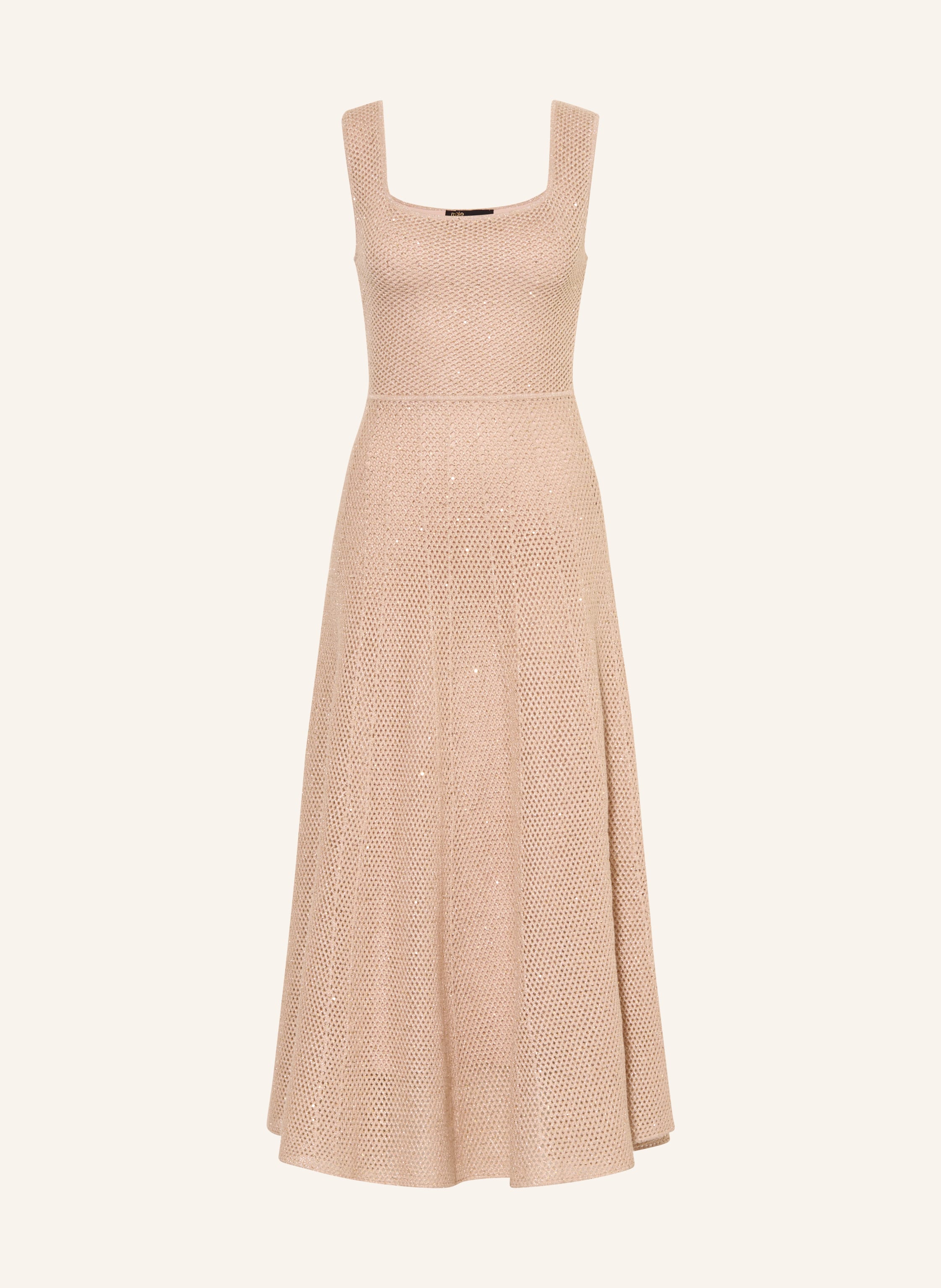 maje Strickkleid mit Glitzergarn und Pailletten