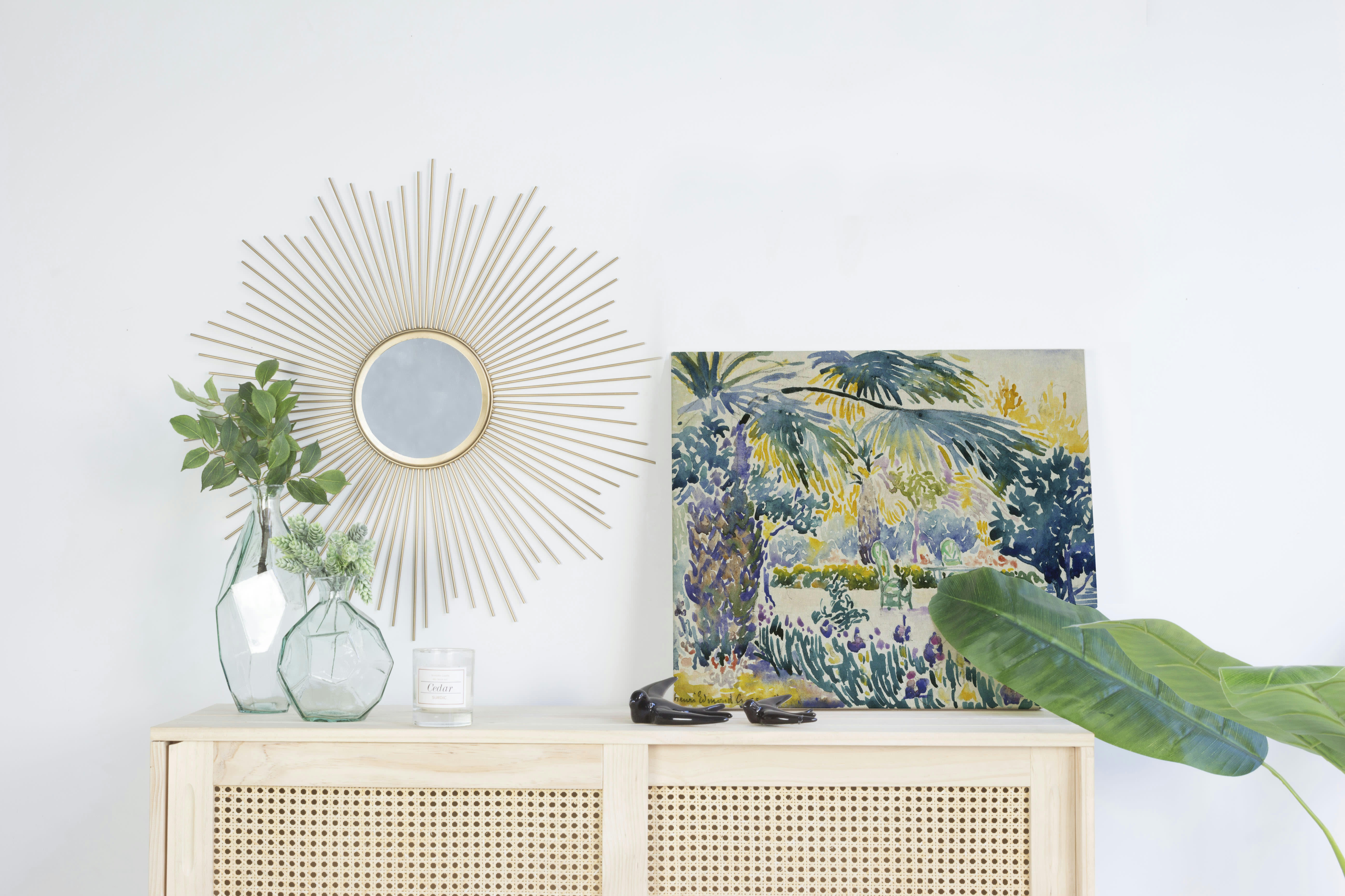 GARDEN OF A PAINTER - Peinture sur toile 60x40 imprimé HD jardin d'un peintre