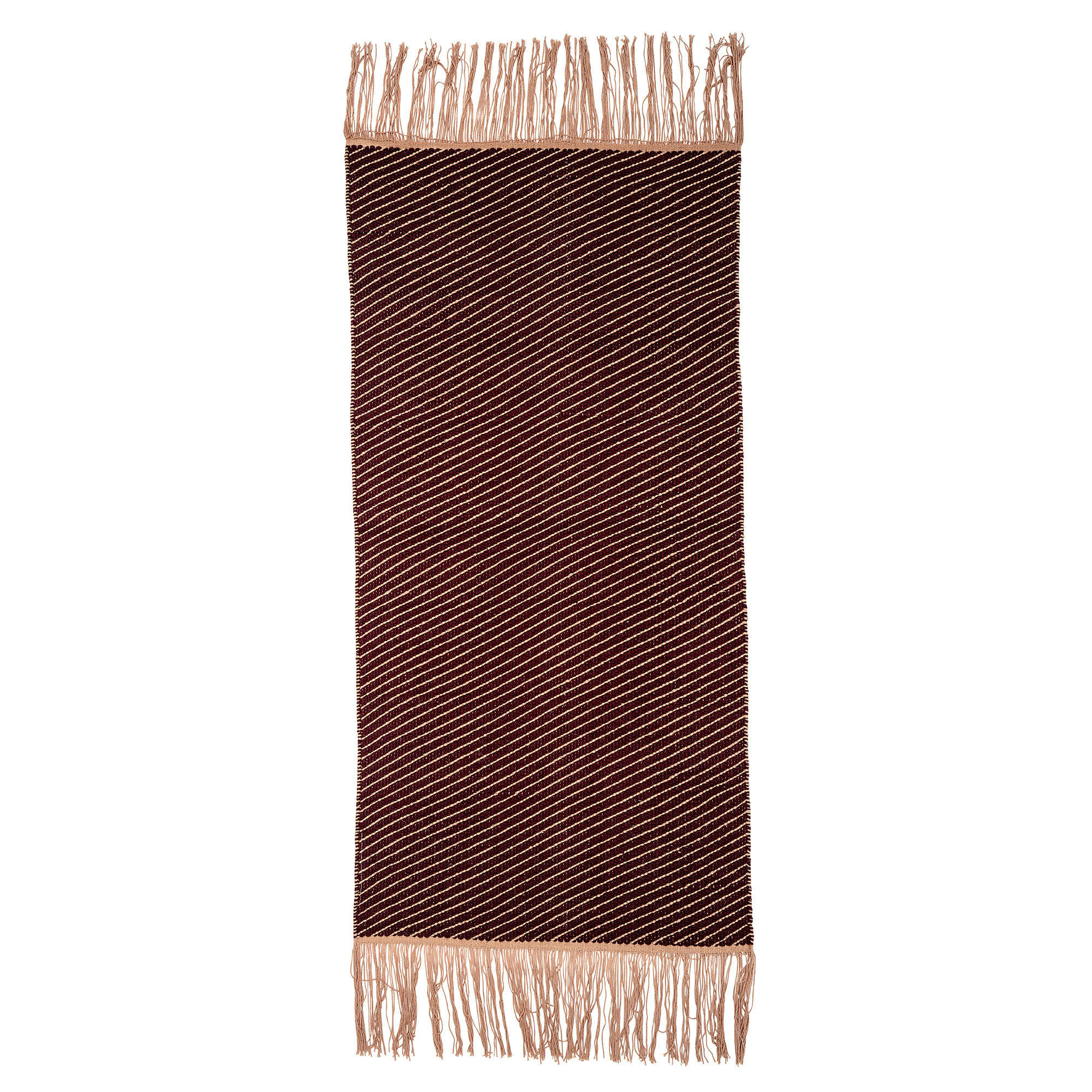 VENESSA - Tapis rouge coton 60x120