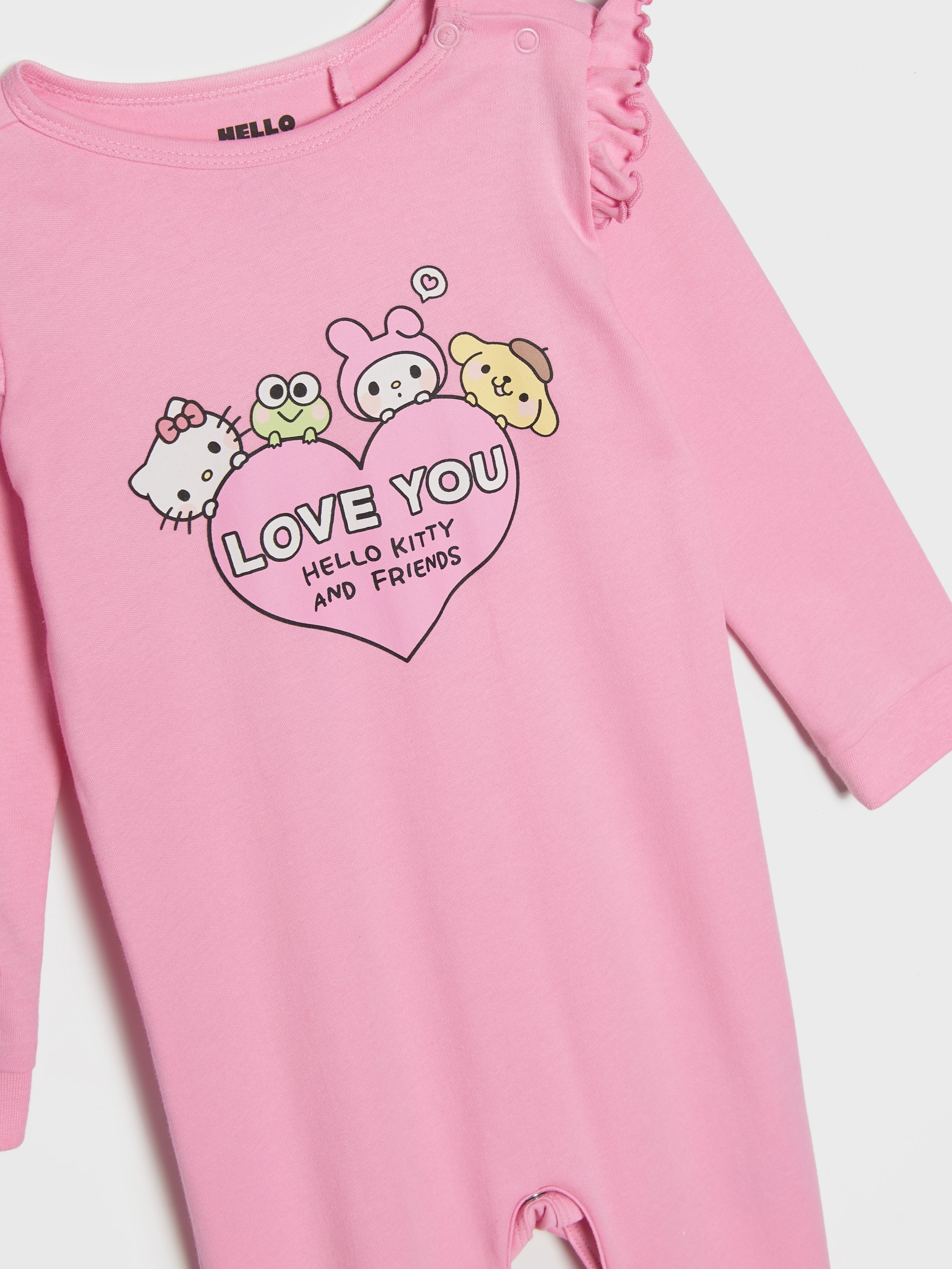 Bawełniany pajacyk z nadrukiem Hello Kitty