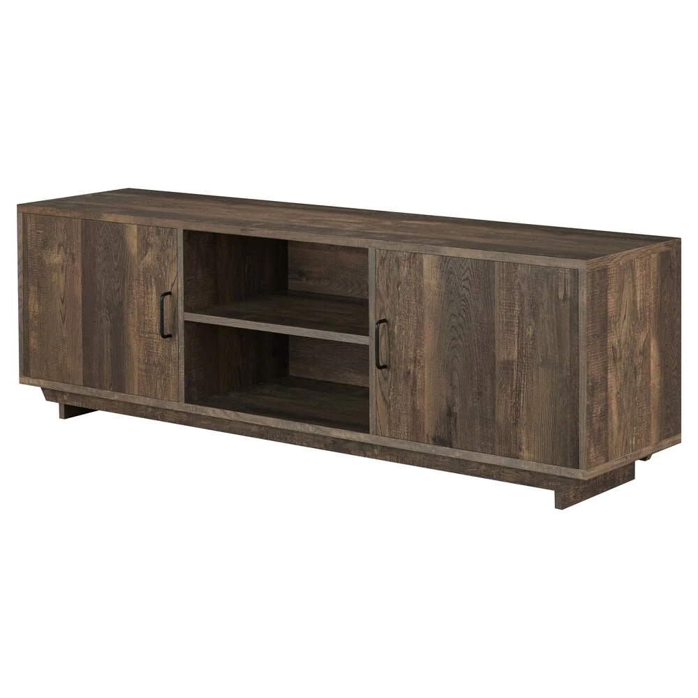 Vell Rustic Oak 63-inch Multi-functional Storage TV Console by Furniture of America