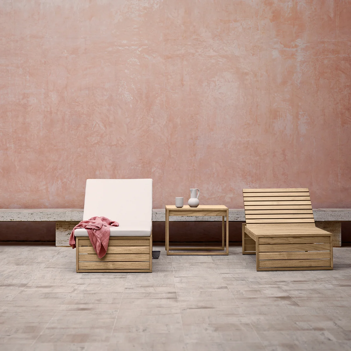 Carl Hansen - BK14 Sonnenliege, Teak unbehandelt