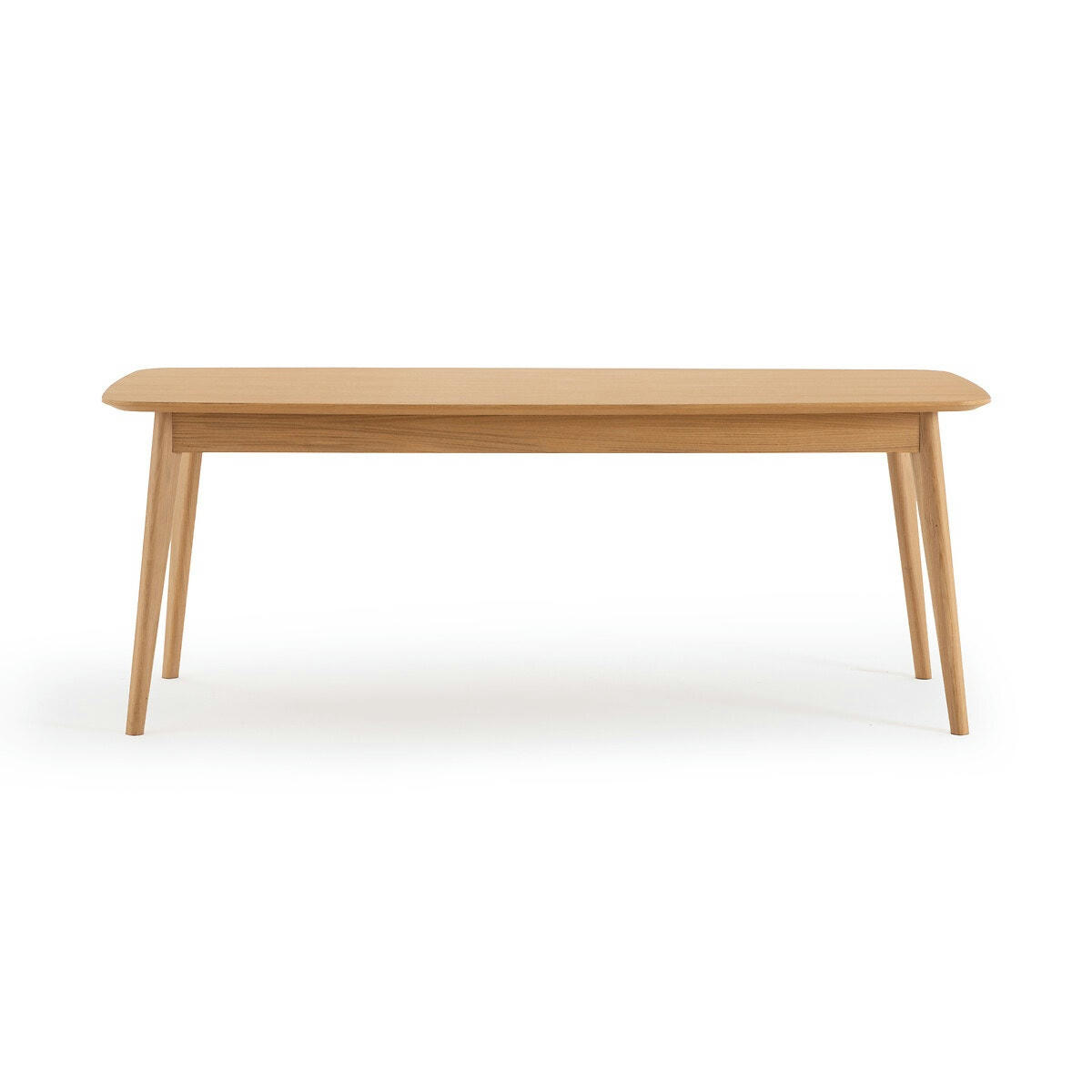 Table à manger plaqué chêne 8 couverts, Biface