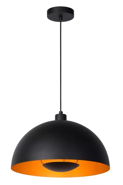 Lampa wisząca czarna SIEMON 1xE27x40W wym: 150x40x40 cm Lucide