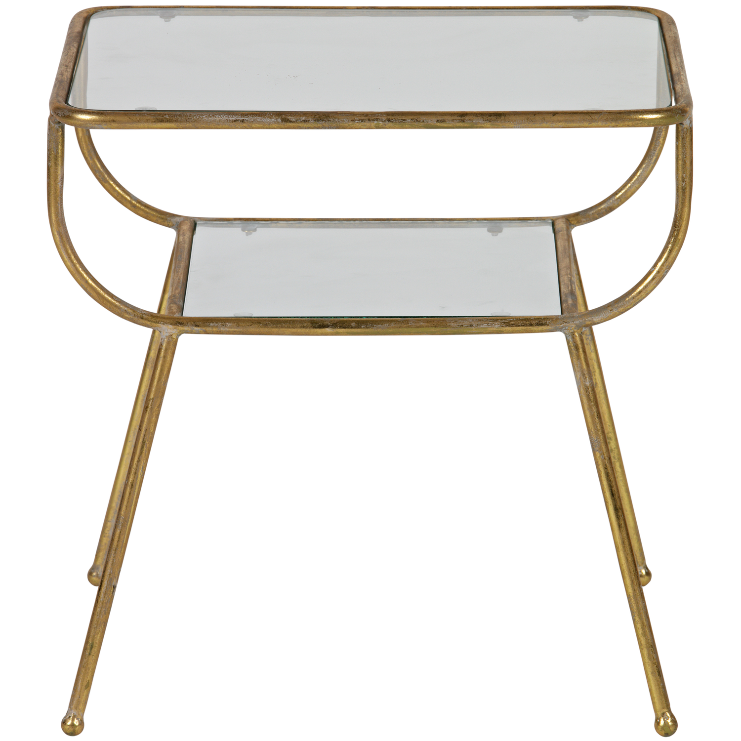 WOOOD bijzettafel Amazing - Metaal - Antique Brass - 47x47x40,5