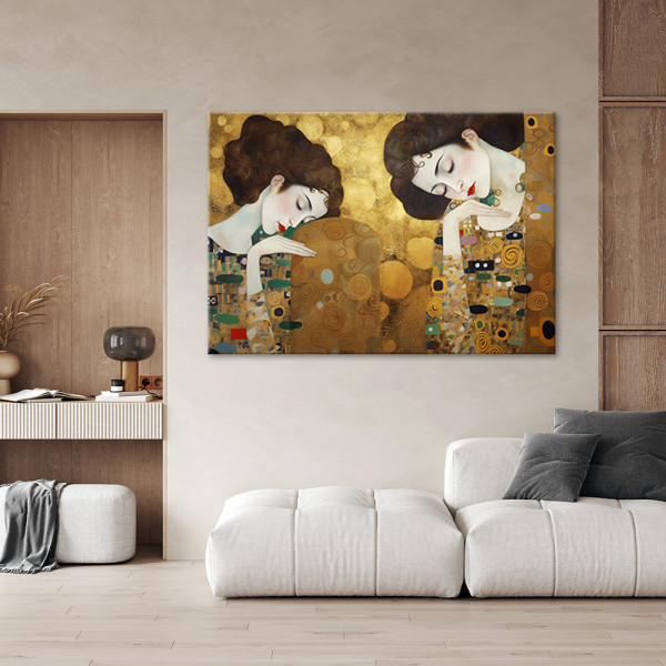 Feeby Obraz na płótnie, Portret kobiety w złocie - G. Klimt 60x40