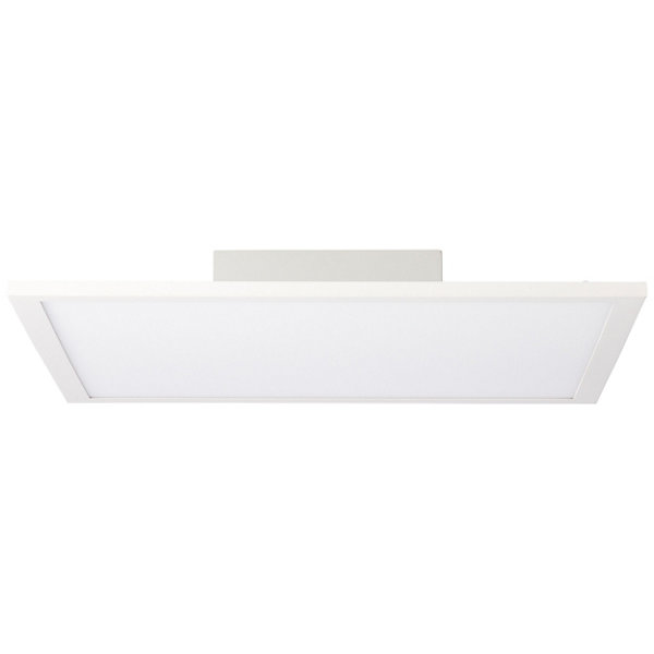 BUFFI plafonnier blanc LED intégrée 24W métal ampoule incluse