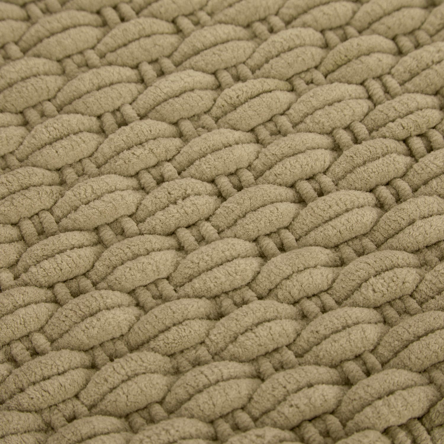 Tappeto bagno ciniglia 80x50 cm taupe