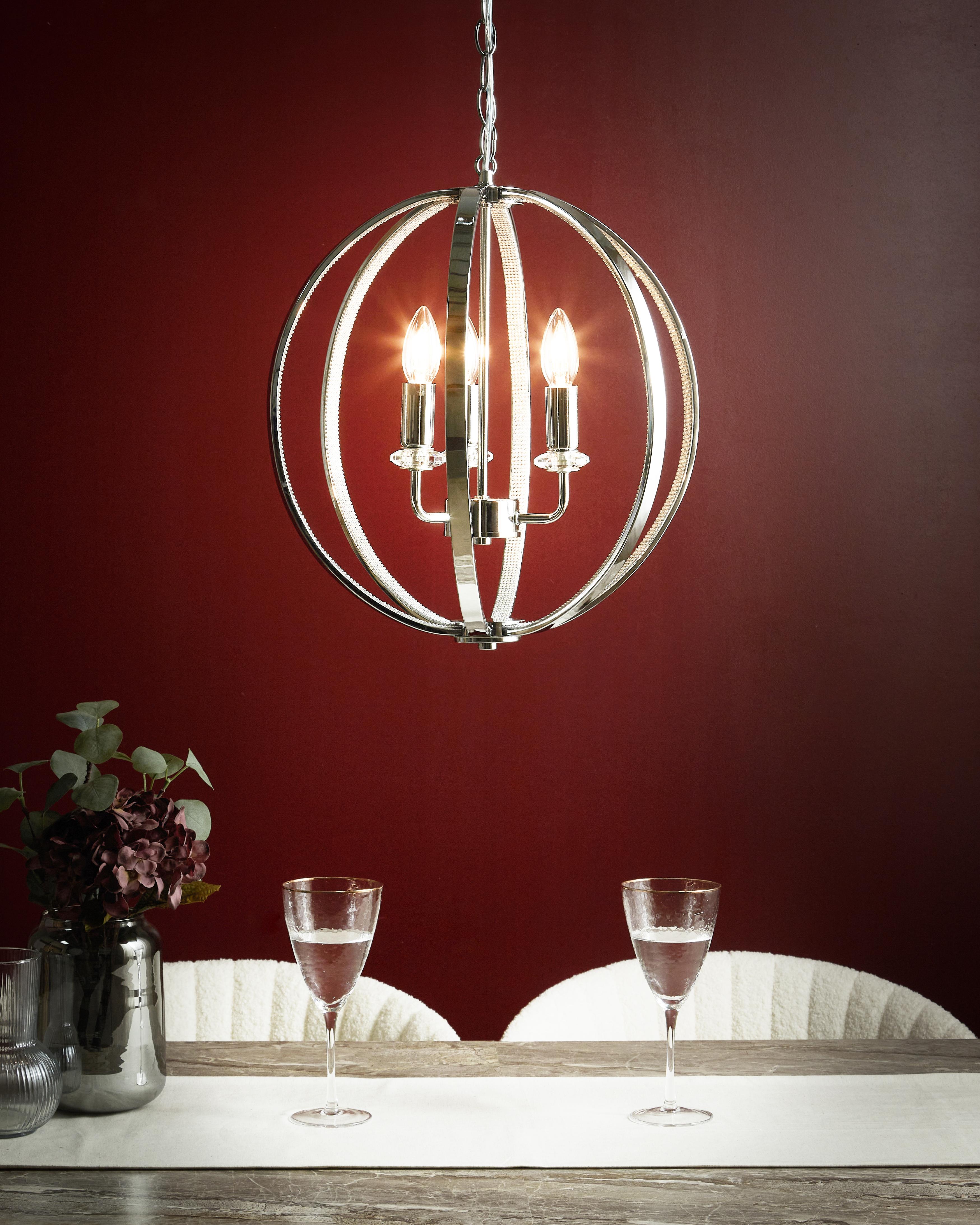 Chandelier TENOIRO Metal Silver