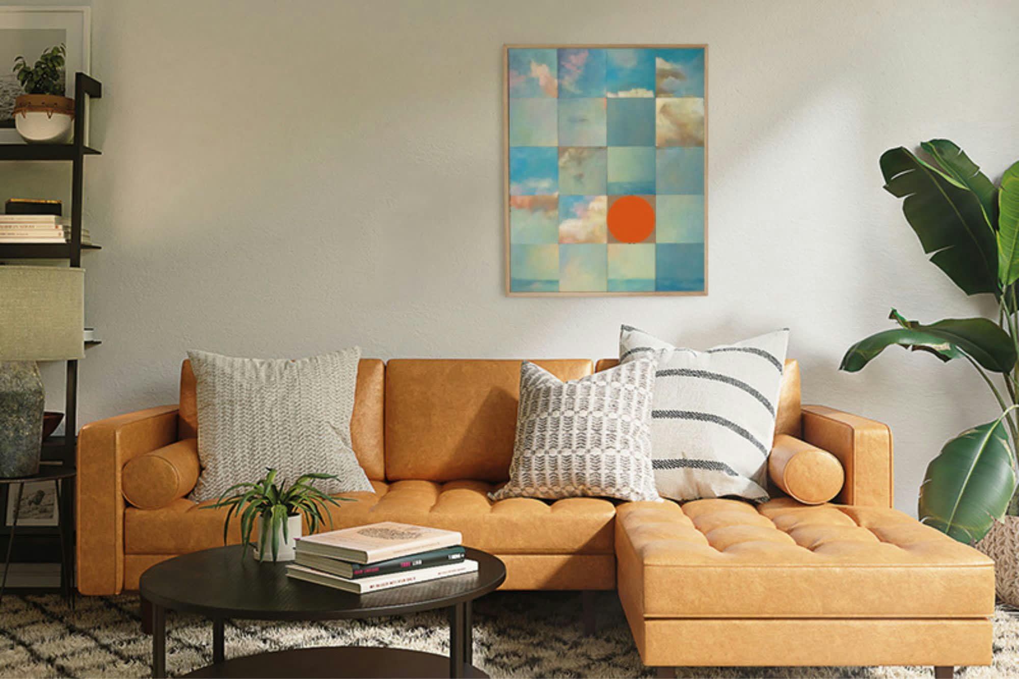 NUAGES - Tableau en bois taquin œuvre originale  63 x 78