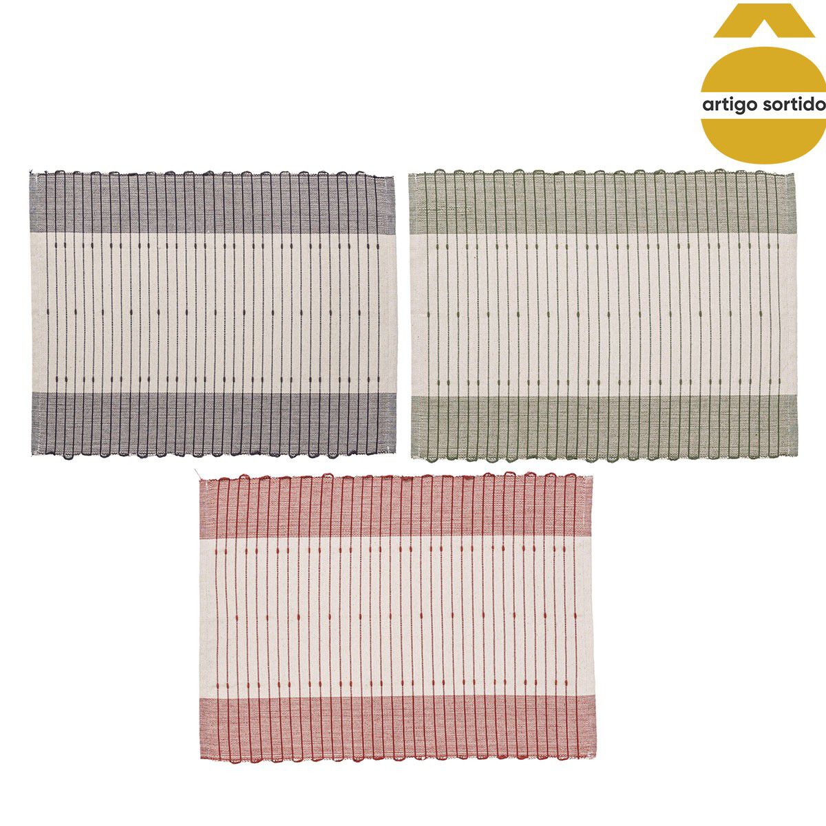 Conjunto de 2 individuais BOHO 33x45cm