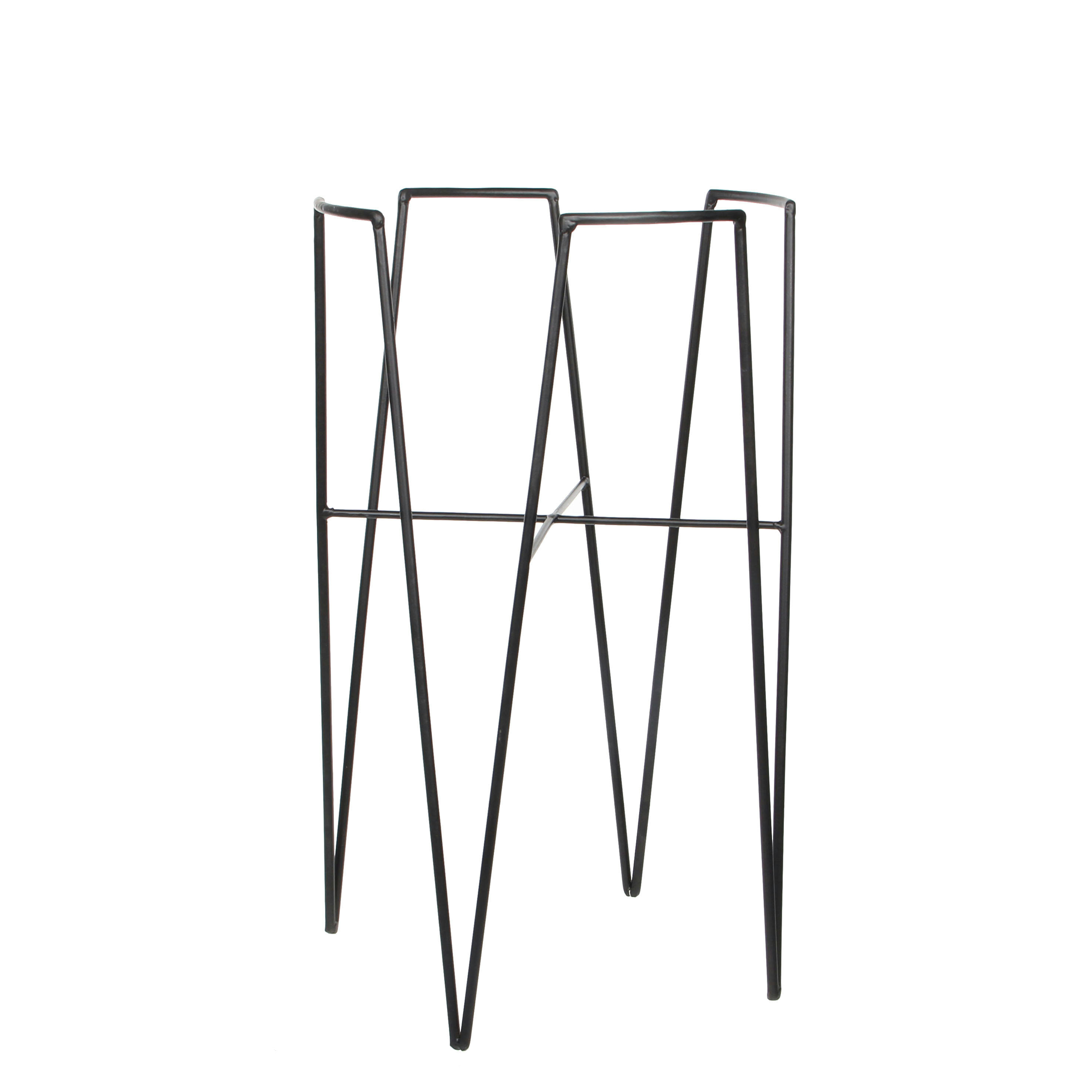 BLOM - Porte-plante en métal noir H50