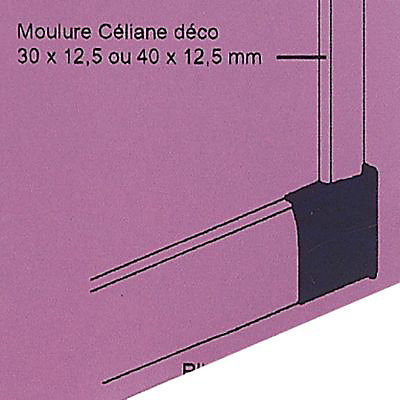Embout sabot gauche pour plinthe CELIANE Déco blanc 82 x 12,5 mm Legrand