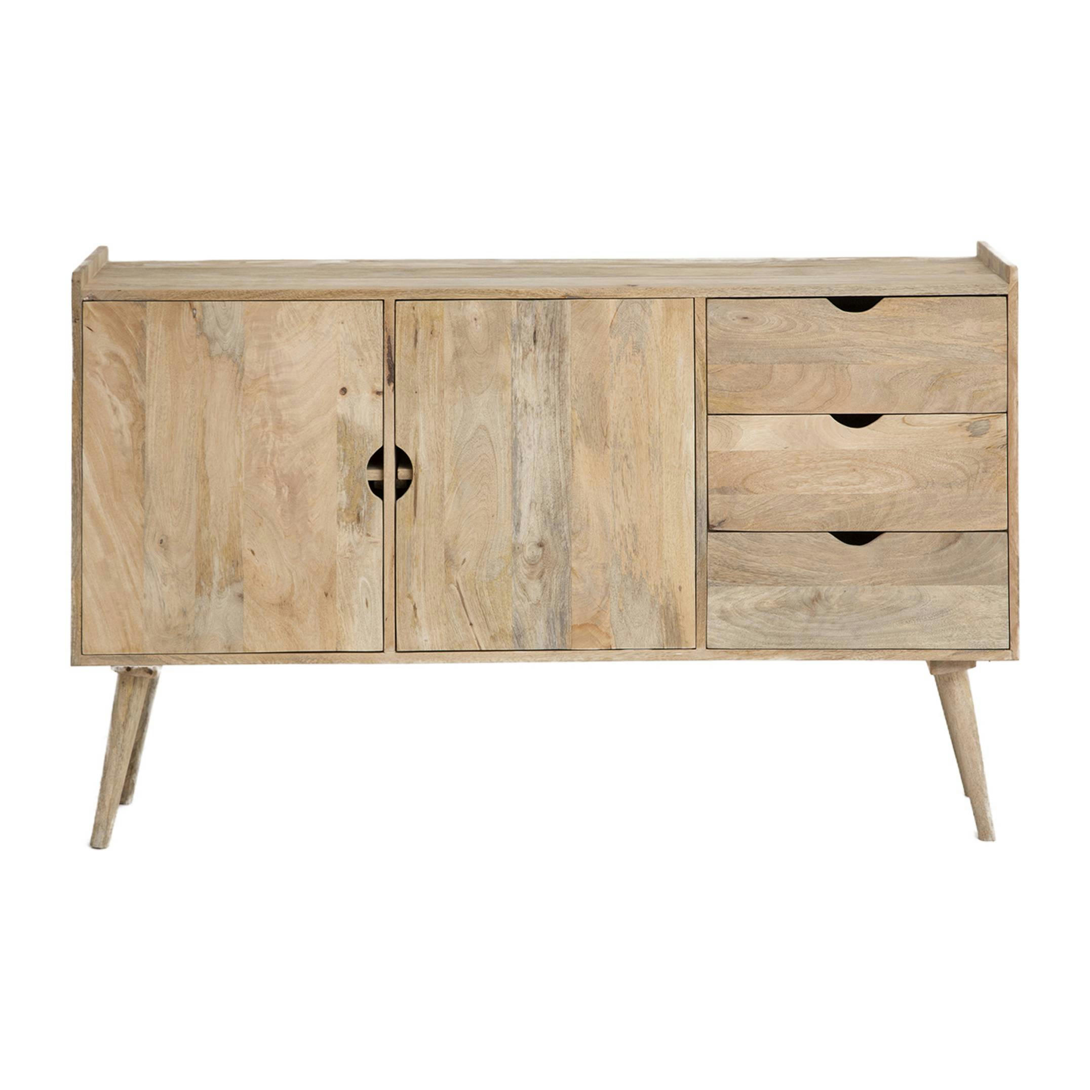 AUGUSTINE - Buffet en bois marron 150 cm