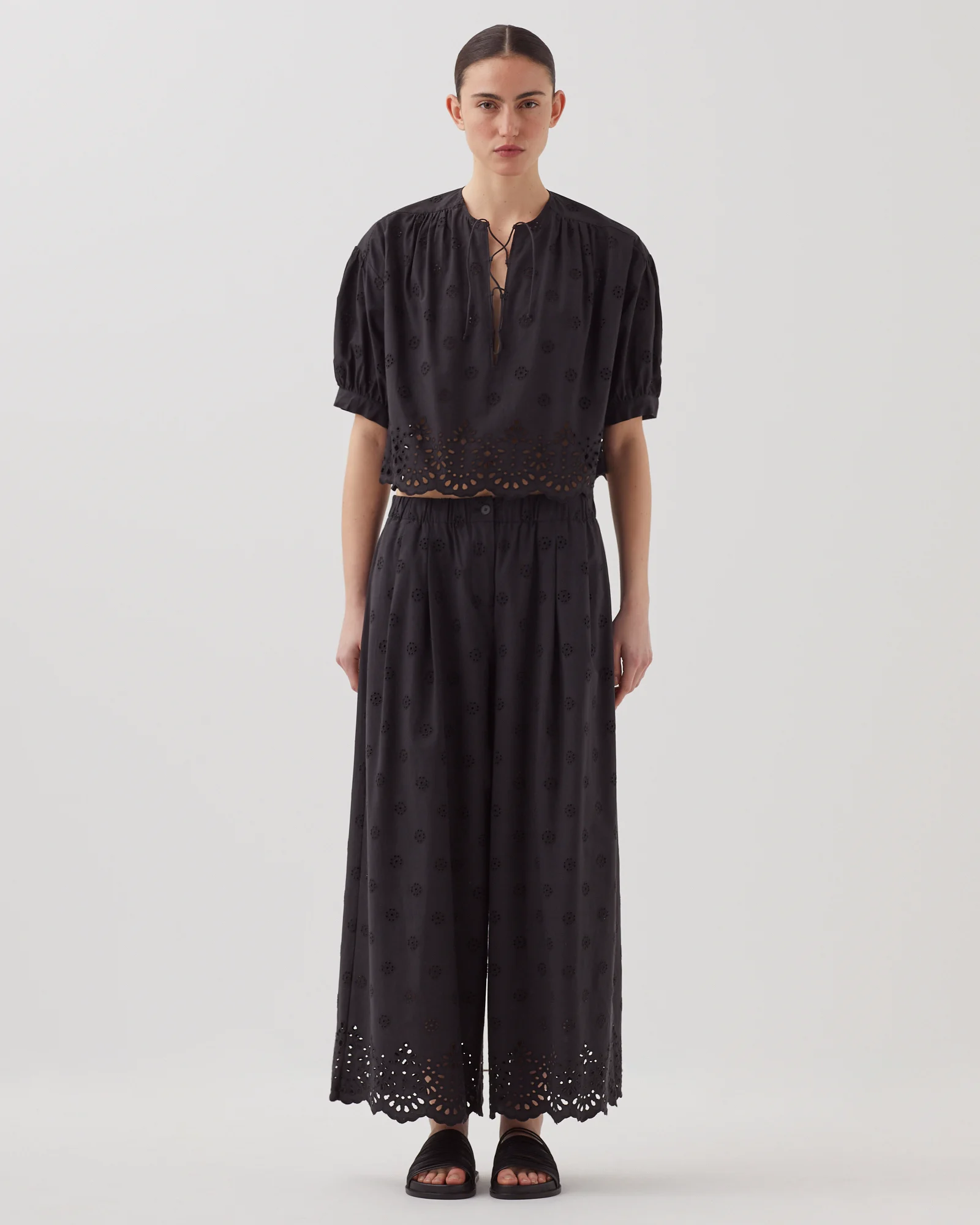 Blouse broderie anglaise en coton