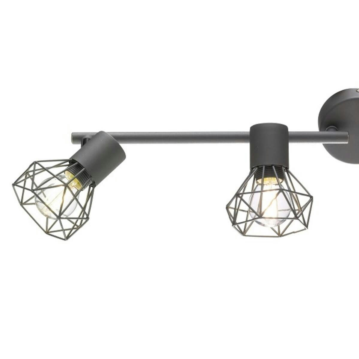 RAN - Spot mural en métal anthracite