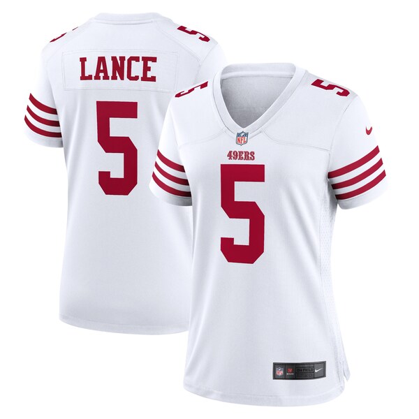 Trey Lance San Francisco 49ers Nike Women's Player Jersey - White/Scarlet
