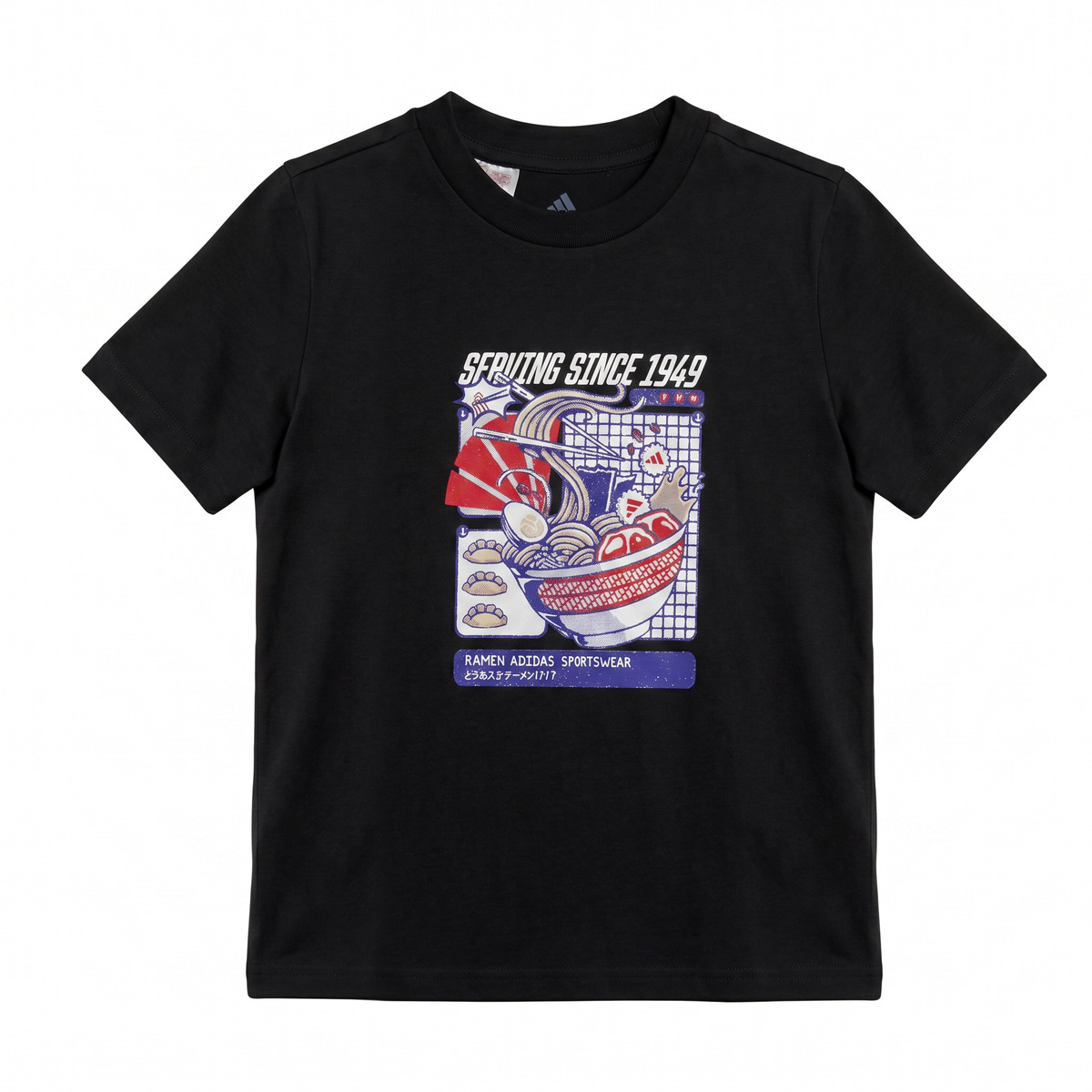 adidas - RAMEN GRAPHIC T-SHIRT JUNIOR - Black