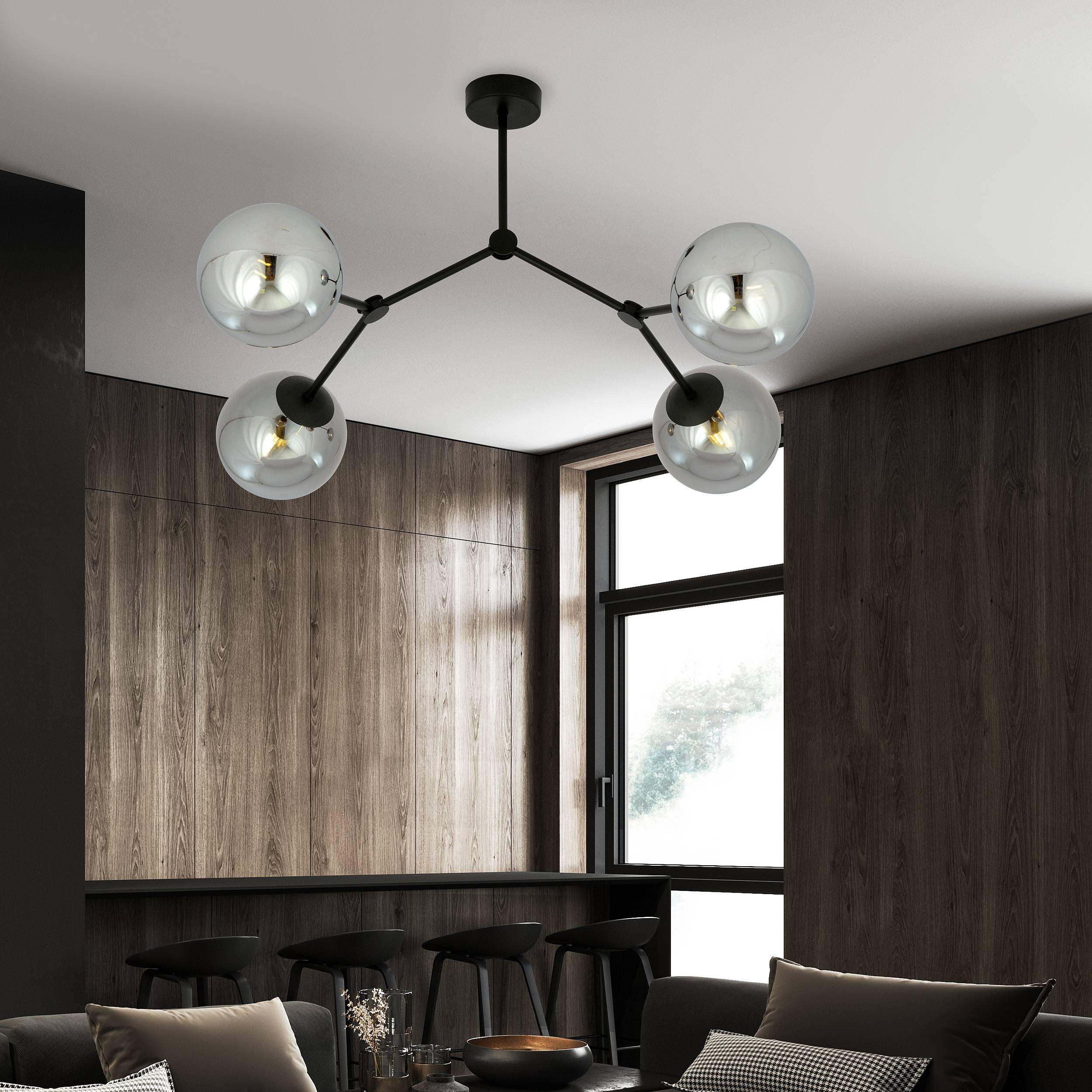 4-lichts pafondlamp Stratos