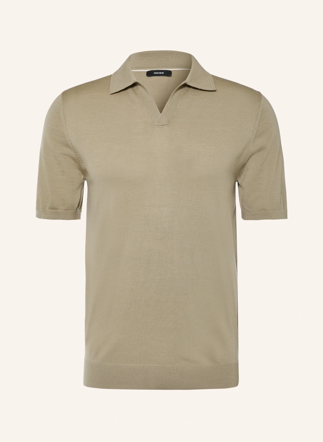 REISS Strick-Poloshirt DUCHIE aus Merinowolle
